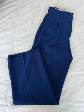 Aritzia Effortless Pants Cobalt Blue High-Waist Trousers